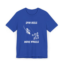 Load image into Gallery viewer, Spin Reels Move Wheels Tee