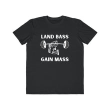 Load image into Gallery viewer, Land Bass Gain Mass Black Tee
