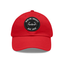 Load image into Gallery viewer, War on Gravity-Dad Hat with Leather Patch (Round)