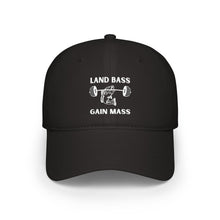 Load image into Gallery viewer, Land Bass Gain Mass Baseball Cap
