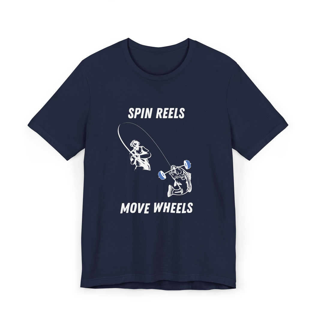 Spin Reels Move Wheels Tee