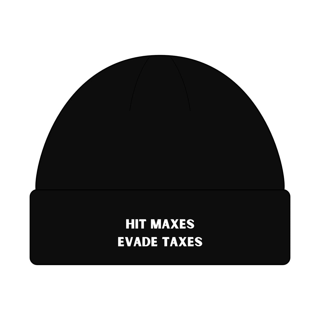 Hit Maxes Evade Taxes Beanie
