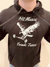 Load image into Gallery viewer, Classic Hit Maxes Evade Taxes Eagle Hoodie
